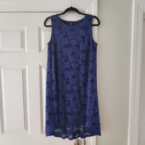 Tiana B. // Royal Blue Lace High-Low Dress